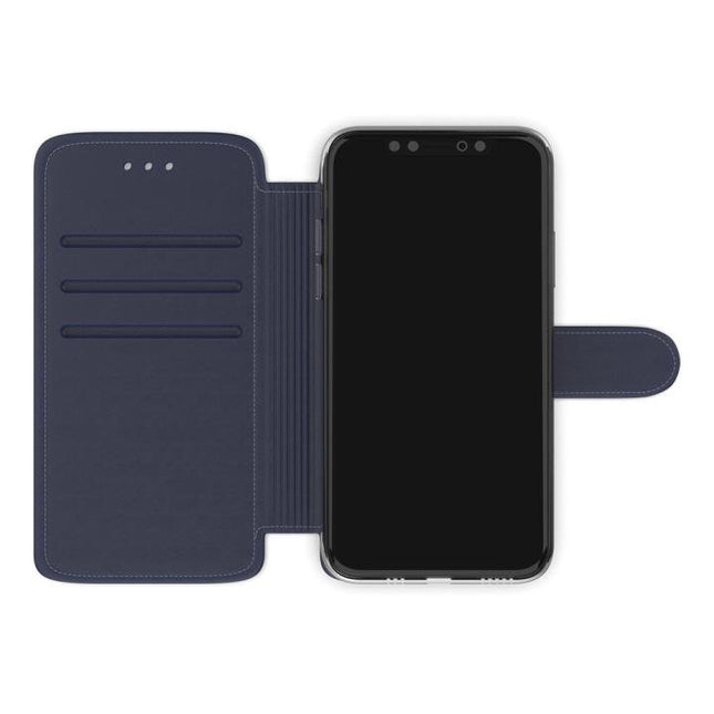 iPhone 12 / 12 Pro Hoesjes Blauw Bookcase Mapje - cover - Wallet Case