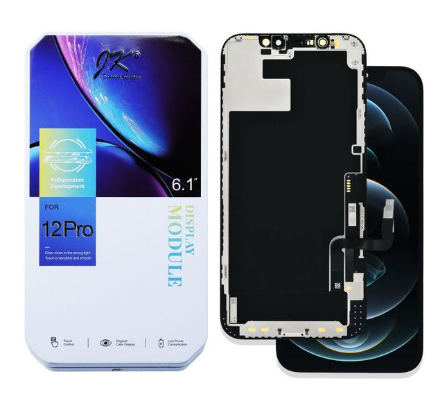 Voor Apple iPhone 12/12 Pro Display LCD Scherm Assembly 2e generatie aangepast Zwart In-Cell