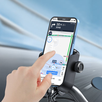 Joyroom JR-ZS431 telefoonhouder voor fiets, motor, scooter - zwart