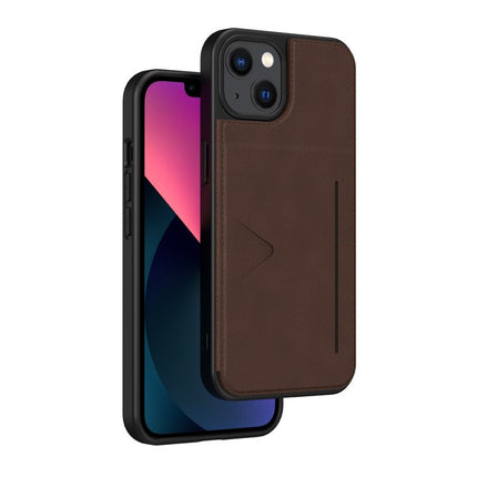 NovaNL iPhone 13 hoesje bruin backcover met ruimte voor pasjes