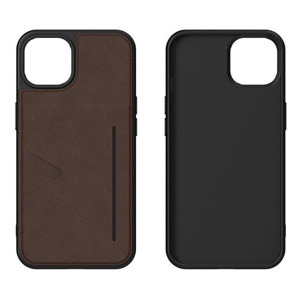 NovaNL iPhone 13 hoesje bruin backcover met ruimte voor pasjes