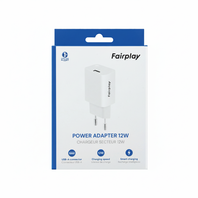 FAIRPLAY Oplader 12W USB-A