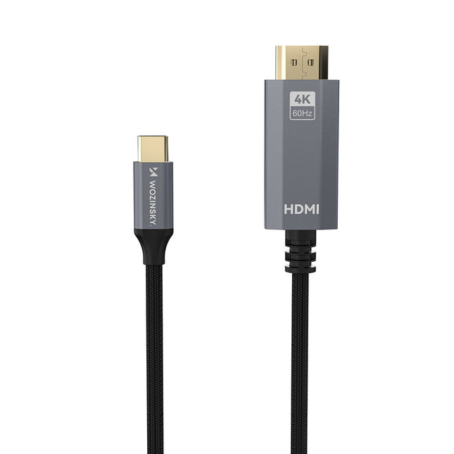 USB-C naar HDMI 4K 60Hz kabel 1,8 m - zwart