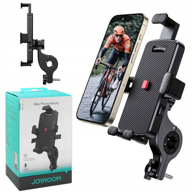 Joyroom adjustable phone bicycle holder for handlebar black bicycle holder