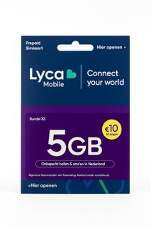 Lyca Mobile Simkaart - 5GB Data & Onbeperkt Bellen/SMS'en