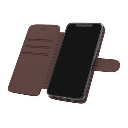 iPhone 16 hoesje boekcase mapje wallet cover bruin