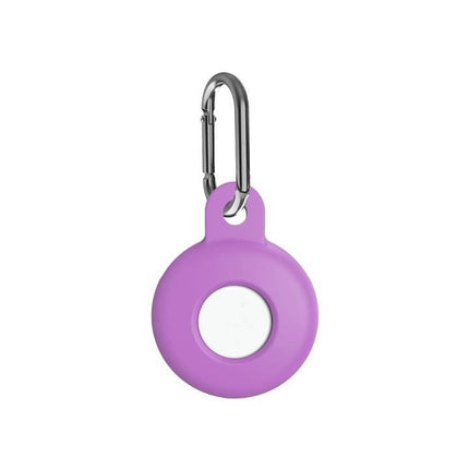 NOVANL SoftTouch-hoesje compatibel met AirTag Paars