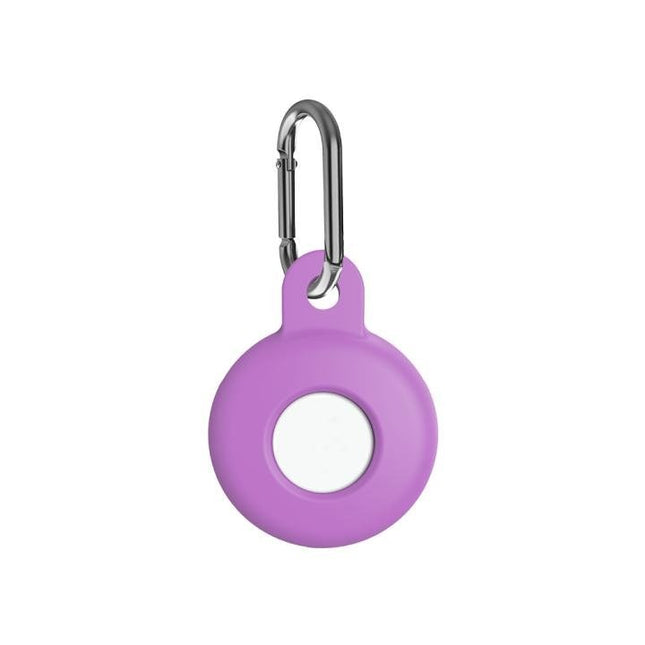 NOVANL SoftTouch-hoesje compatibel met AirTag Paars