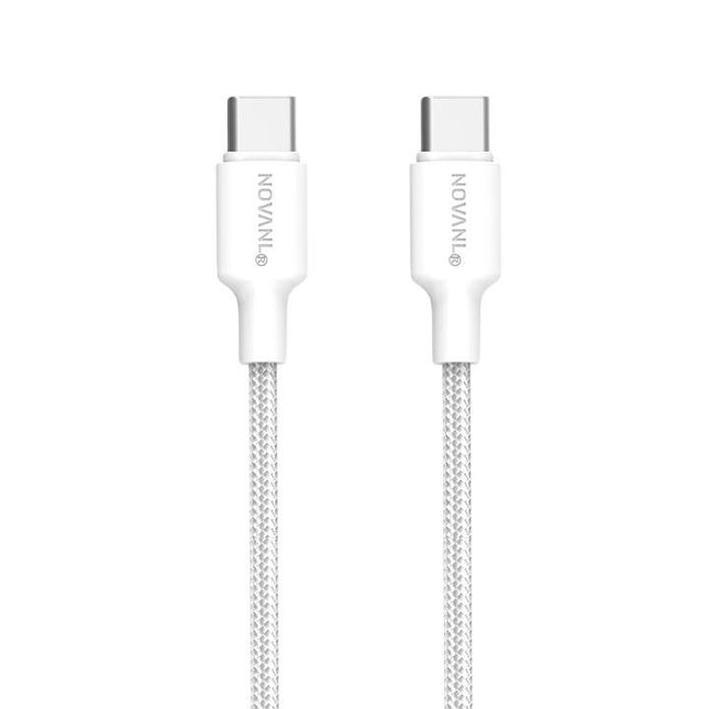 NOVANL SpeedCharge USB C naar USB C-kabel 60W (2M) Wit