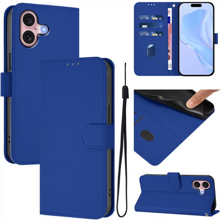 NOVANL BookMate Case For iPhone 13 Mini Blauw