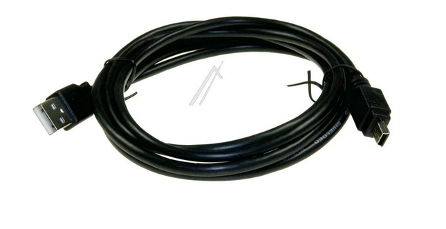 USB-kabel USB-A stekker/mini-USB stekker(5P.) 1m