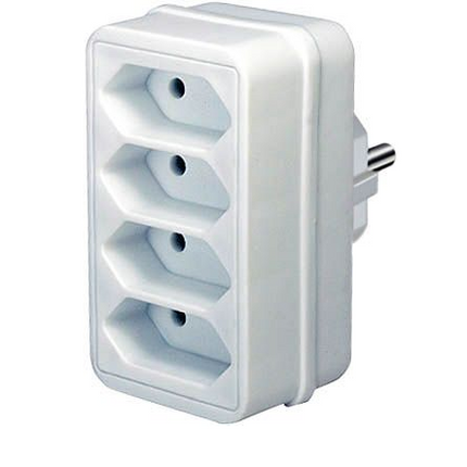euro-adapterstekker 4-voudig