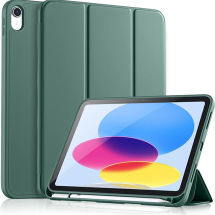 Samsung Galaxy Tab A11 Plus / A9 Plus Hoesje Silicone Case Met Pen Slot - Groen