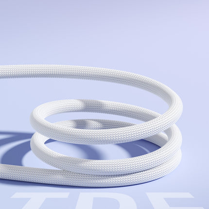 Joyroom S-A42 Crystal-Clear Series 3A USB-A - USB-C kabel 1,2 m - wit