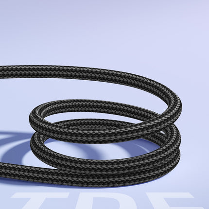 Joyroom S-A42 Crystal-Clear Series 3A USB-A - USB-C kabel 1,2 m - zwart