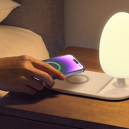 Nachtlampje met Qi draadloze oplaadfunctie, LDNIO Y3 (wit)