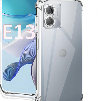 Motorola Moto E13 Hülle Silikon Case Anti-Shock Transparent