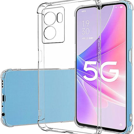 Oppo A77 / Oppo A57s hoesje antishock achterkant silliconen case transparant