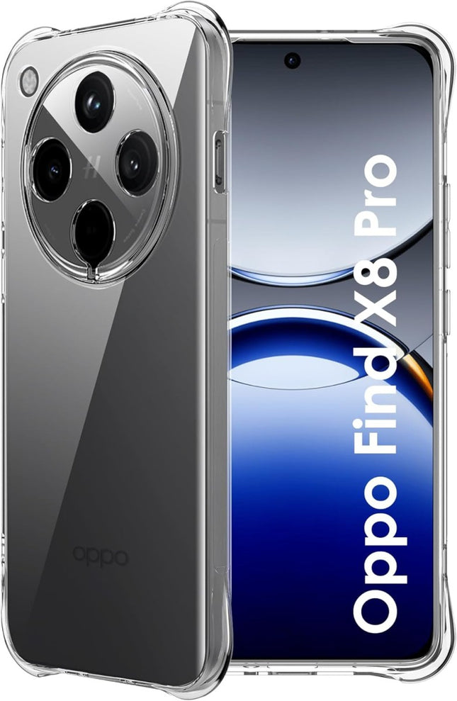 Hoesje Anti Shock Transparant - Oppo Find X8