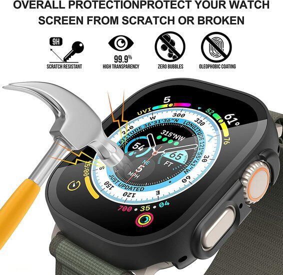 Apple Watch Ultra 49 mm – 360-Gehäuse – Transparent