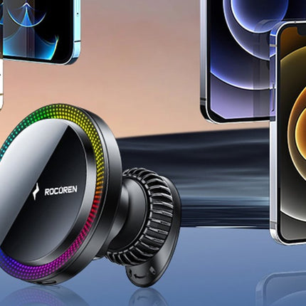 Rocoren RCZJ-XK01 draadloze autolader, 15W (zwart)