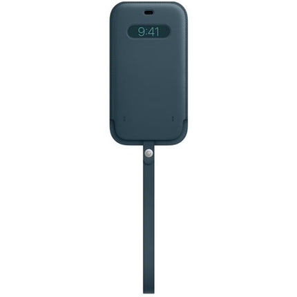Apple Leather Sleeve MagSafe voor de Apple iPhone 12 Pro Max -blauw