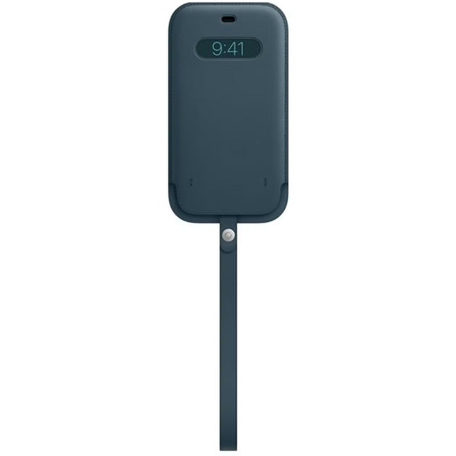 Apple Leather Sleeve MagSafe voor de Apple iPhone 12 Pro Max -blauw