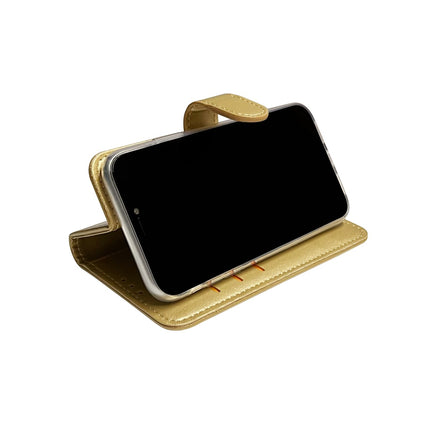 iPhone 11 Hülle Bücherregal Wallet Case Gold