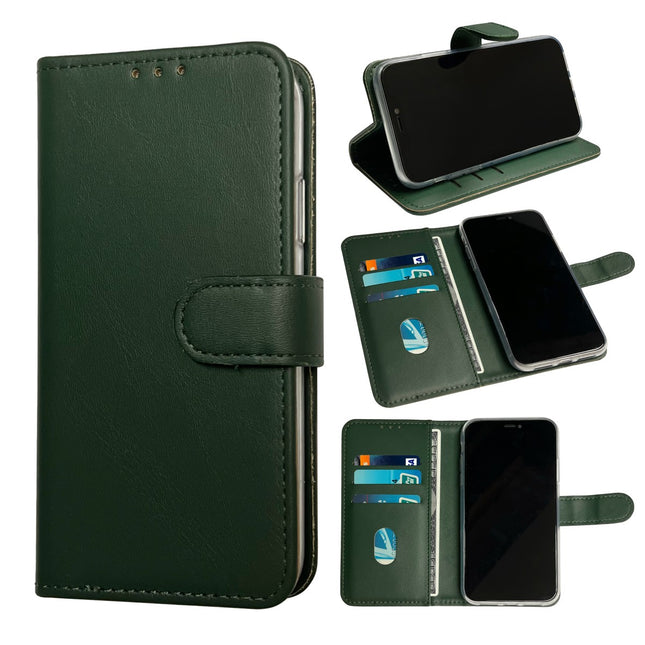 iPhone 11 hoesje bookcase wallet case groen