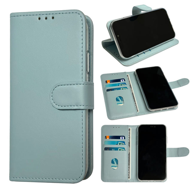 iPhone 7/8/SE 2020 /2022 Hoesje licht blauw bookcase wallet case cover