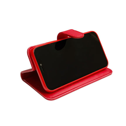 iPhone 11 hoesje rood bookcase wallet case