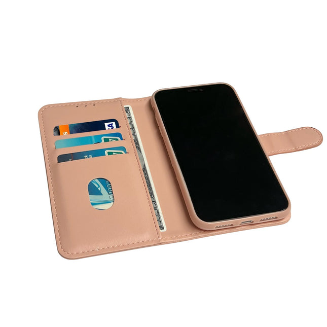 Samsung Galaxy A51 Bookcase Mapje hoesje - Wallet Case cover zalm