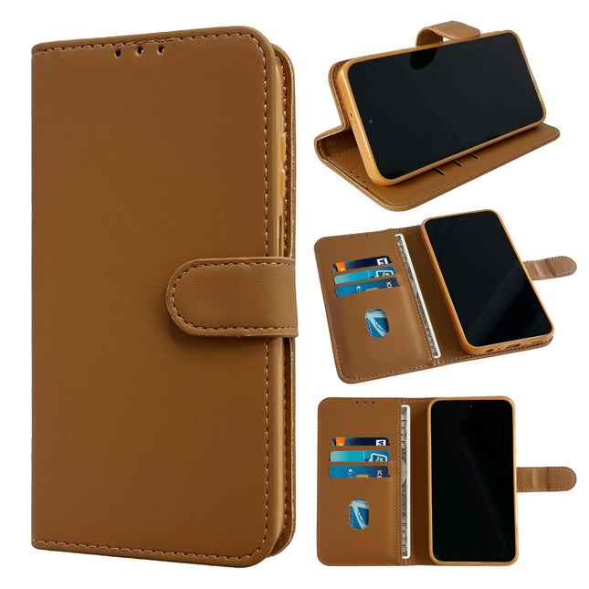 Samsung A25 hoesje bookcase wallet bruin