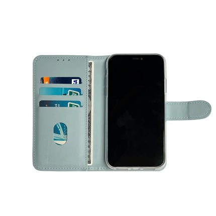 Samsung A25 hoesje bookcase wallet zwart cover Licht Blauw