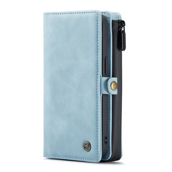 iPhone 13 - case HQ Bookcase With Zipper blue
