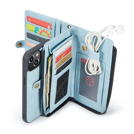 iPhone 13 - Hülle HQ Bookcase With Zipper blau