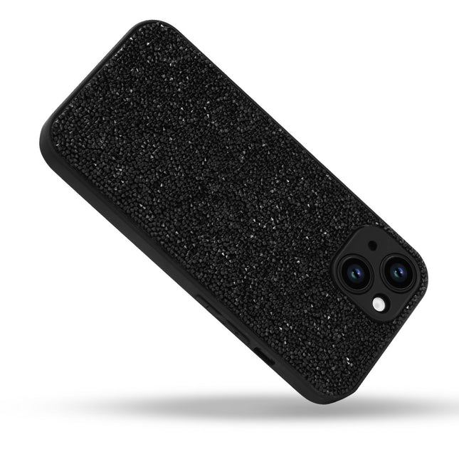 Luxe 3D Diamond Case - iPhone 16 - Zwart