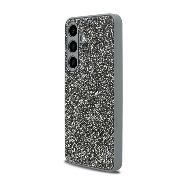 Samsung Galaxy A55 hoesje  Luxe 3D Diamond Case zilver