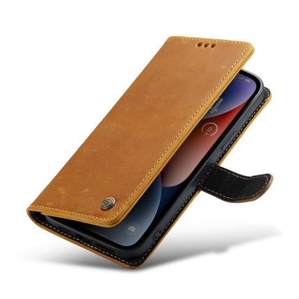 iPhone 15 Pro echte leer hoesje boekcase wallet case