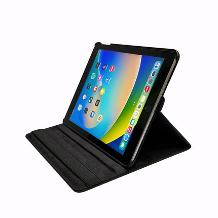 iPad 10.2 (2019 / 2020 /2021 | 360 draaibaar hoesje zwart case cover