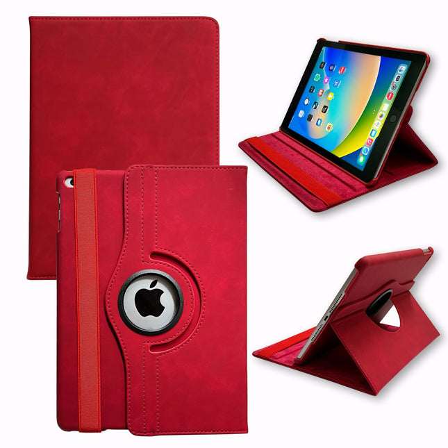 iPad 10.2 (2019 / 2020 /2021 Case 360 ​​Rotatable Case - Red 