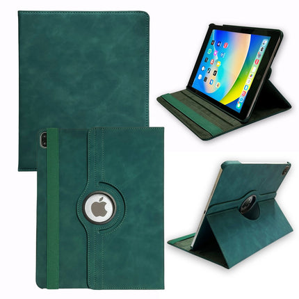 Hoesje Luxe Suede Draaibaar Case - iPad Air (2024) - 11 Inch - Groen