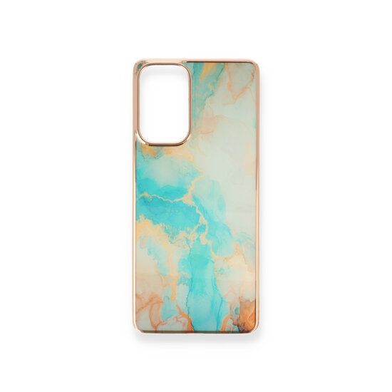 Hoesje Marmer Backcover - iPhone 13 Blauw