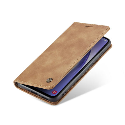 Samsung Galaxy A15 hoesje bookcase mapje wallet bruin