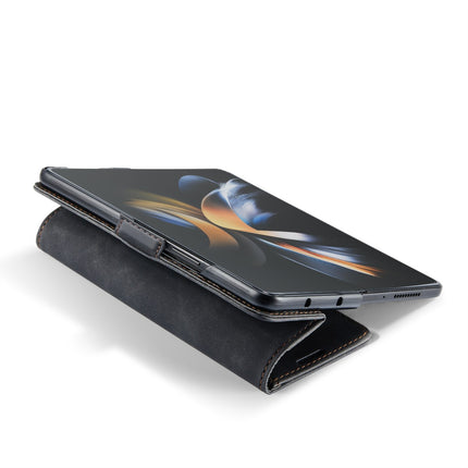 Samsung Z Fold 5 Hülle Bookcase Wallet Case Schwarz mit Platz für Karten