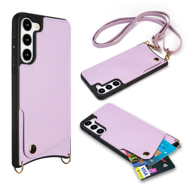 Samsung Galaxy S23 case Silicone with cord pink