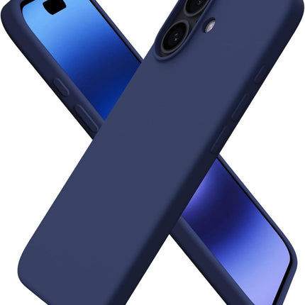 iPhone 16 hoesje silicone case cover blauw