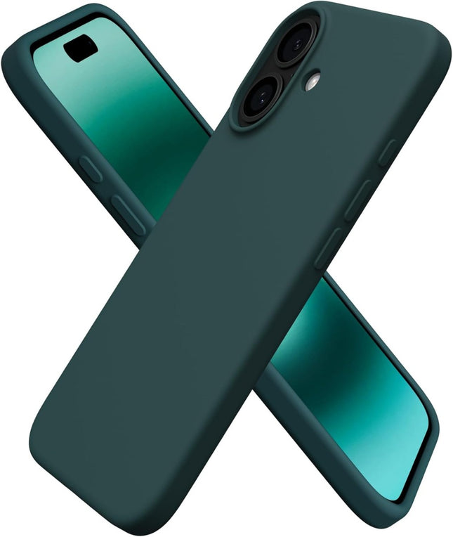 iPhone 16 hoesje silicone case cover groen