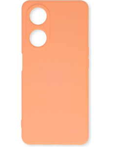 Oppo A78 5G Hülle Rückseite Silikonhülle Lachsfarben