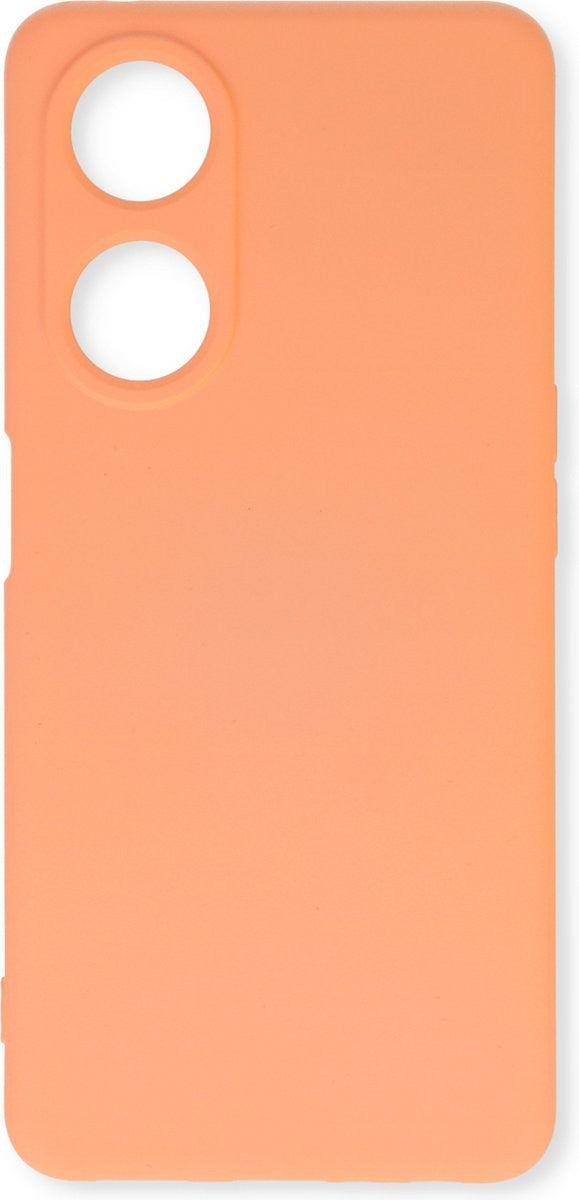 Oppo A78 5G Hülle Rückseite Silikonhülle Lachsfarben